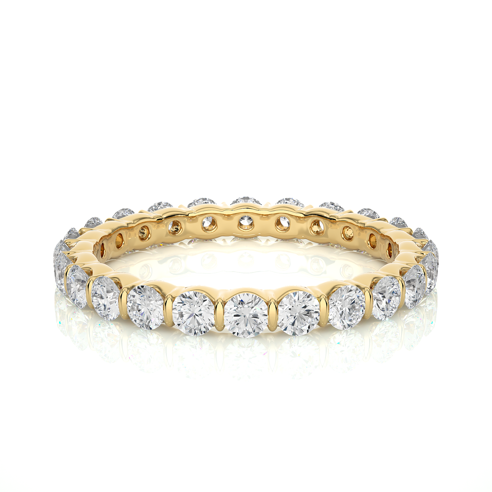 Shared Prong Lab Grown Diamond Eternity Ring