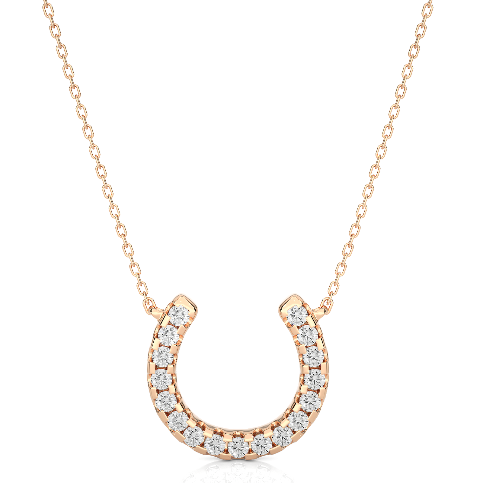 Diamond Horseshoe Pendant