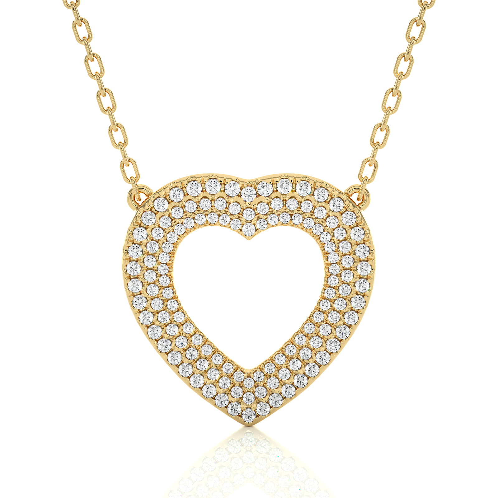 Heart-Shaped Lab Grown Diamond Pendant