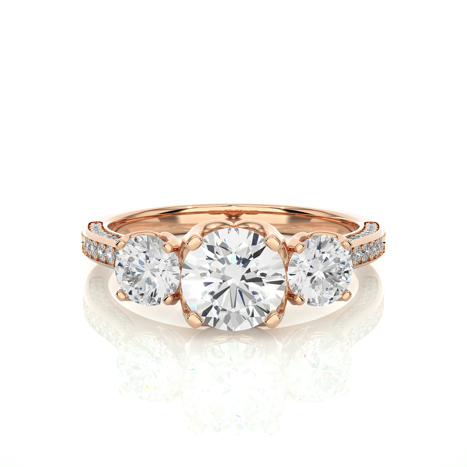 Tapered Baguette Diamond Engagement Ring