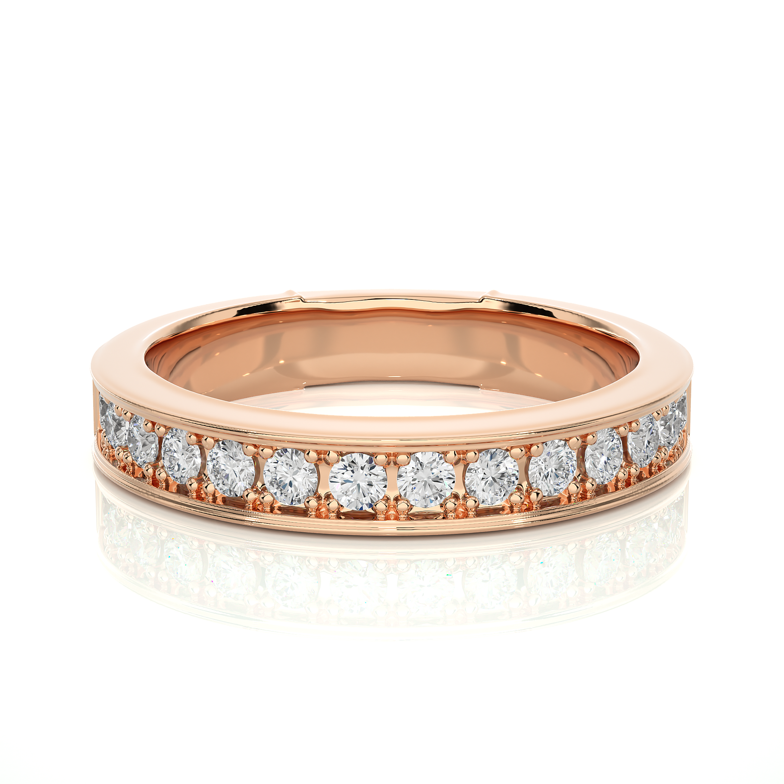 Channel Set Diamond Wedding Ring