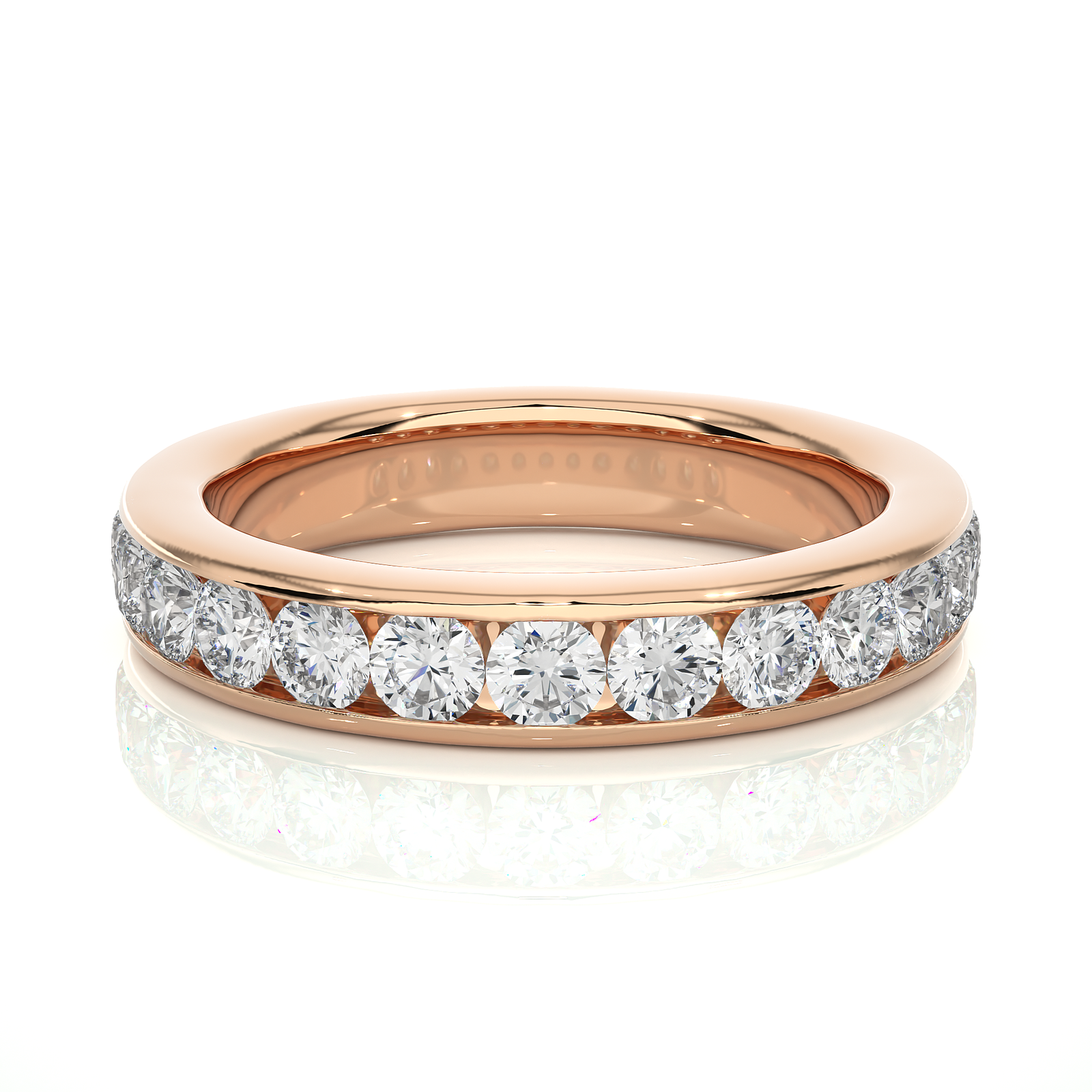Half Eternity Diamond Wedding Band