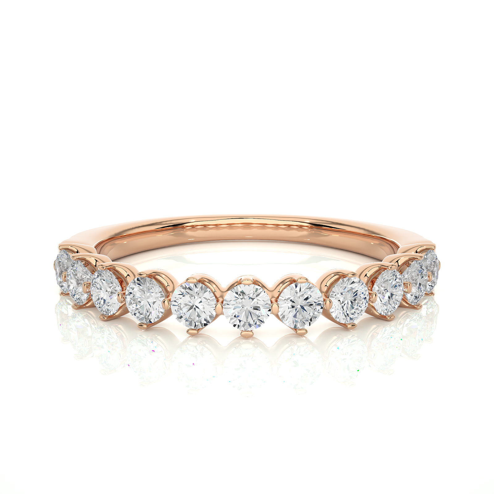Half Eternity Diamond Wedding Ring