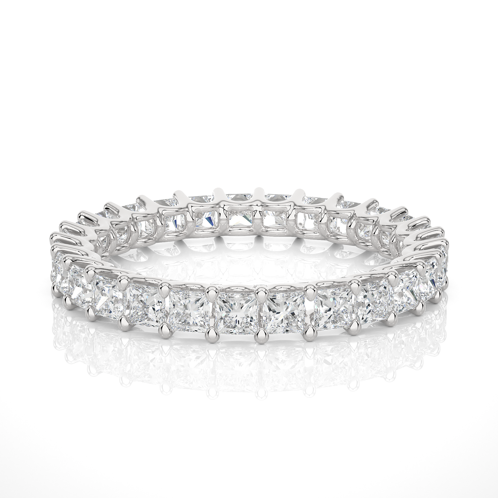 Princess-Cut Diamond Eternity Band