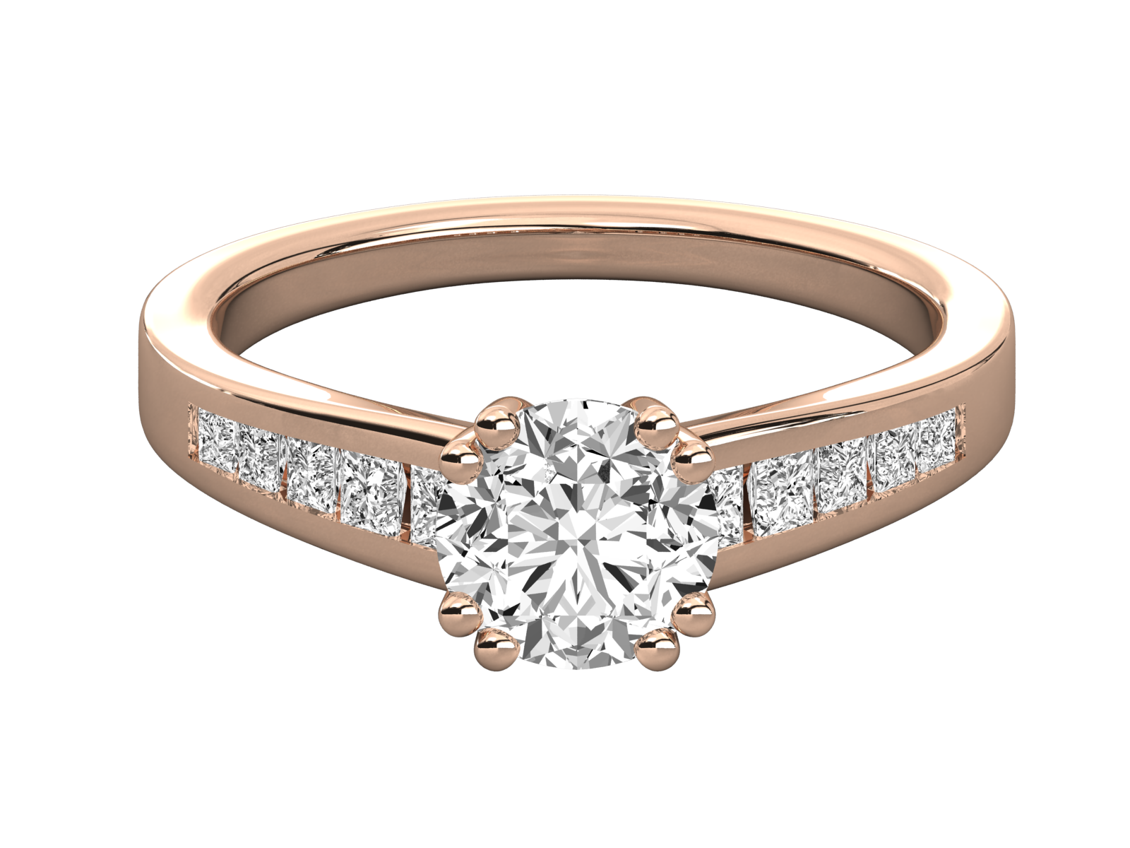 Round Cut Diamond Engagement Ring