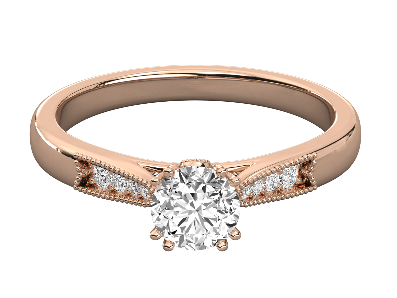 Vintage-Inspired Diamond Engagement Ring