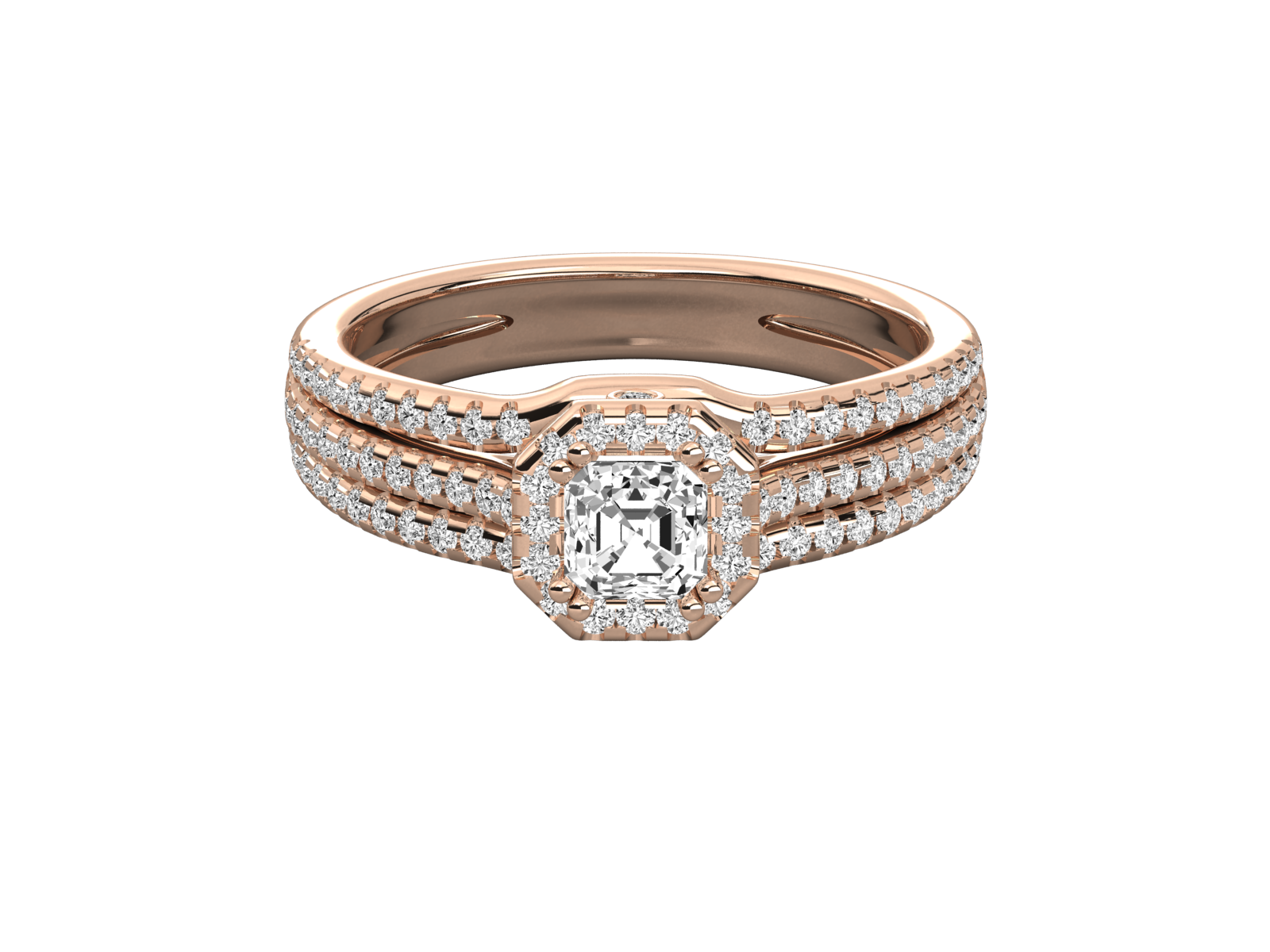 Emerald Cut Diamond Engagement Ring