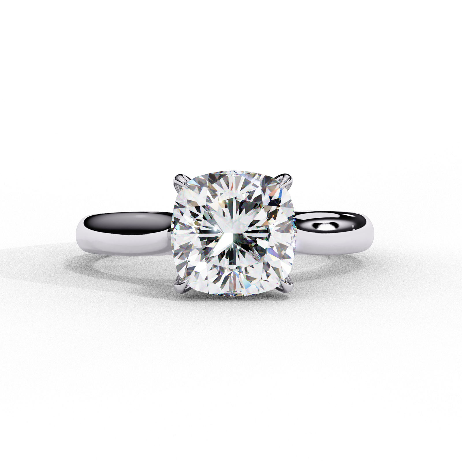 Cushion Cut Solitaire Engagement Ring