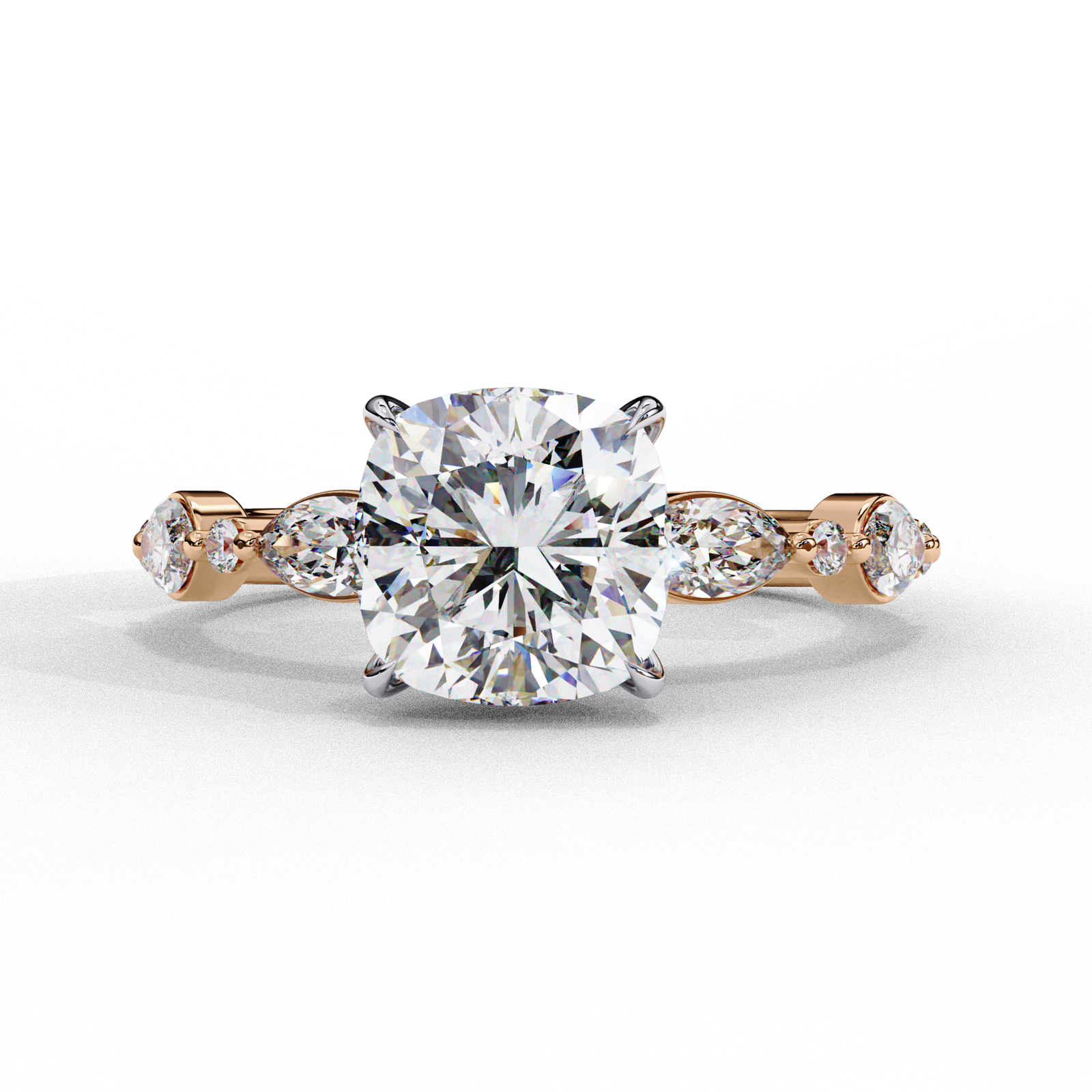 Cushion Cut Diamond Engagement Ring