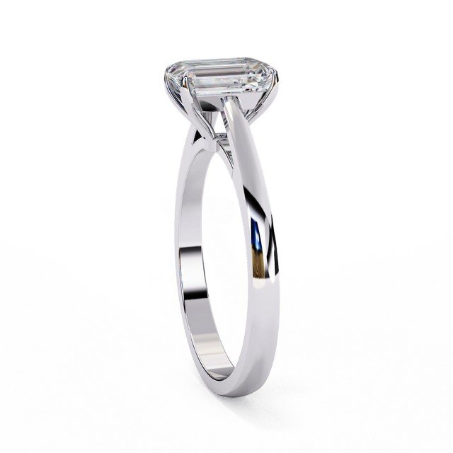 Radiant Cut Solitaire Engagement Ring