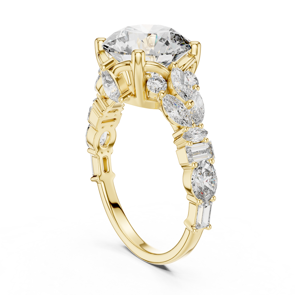 Round Multi-Fancy Ring